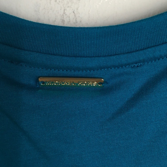 MICHAEL Michael Kors Teal Tank Top with Gold Accents - Picture 4 of 6